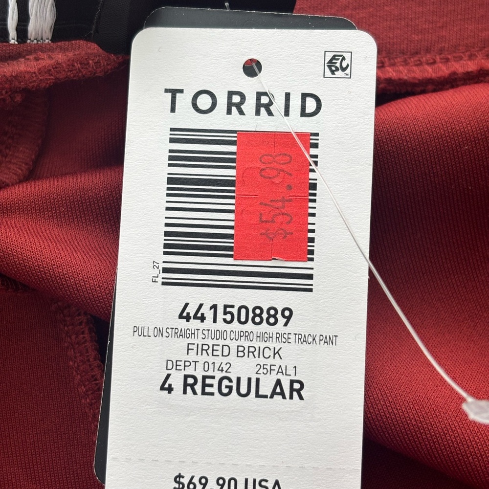 NWT Torrid Studio High Rise Pull-on Track Pants, Size 4 - Picture 10 of 11